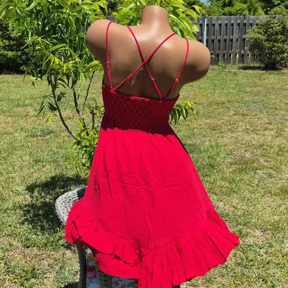 `ღ´- ♥ -`ღ´ Stunning Red Lace Front Dress `ღ´- ♥ -`ღ´ - Picture 11 of 17